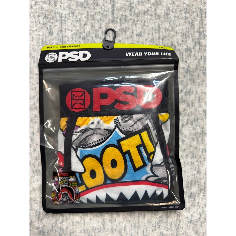 PSD Mens WF LOOT Boxer Briefs Small 28-30 Core‎ Standard Graphic Under 324180035